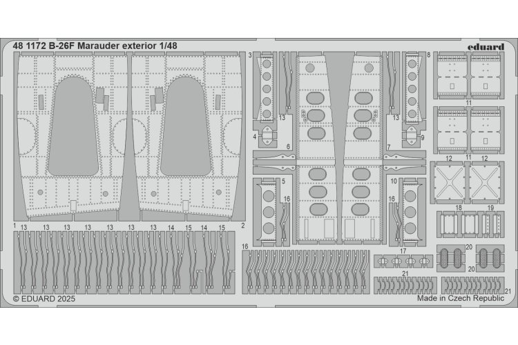 1:48 Eduard BIG49465 Accessories Set for B-26F Marauder Part II &ndash; ICM - Edubig49465 xs 2 - EDUBIG49465-XS