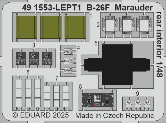 1:48 Eduard BIG49465 Accessories Set for B-26F Marauder Part II &ndash; ICM - Edubig49465 xs 4 - EDUBIG49465-XS
