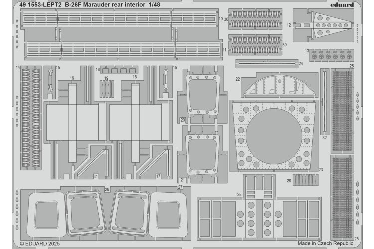 1:48 Eduard BIG49465 Accessories Set for B-26F Marauder Part II &ndash; ICM - Edubig49465 xs 5 - EDUBIG49465-XS