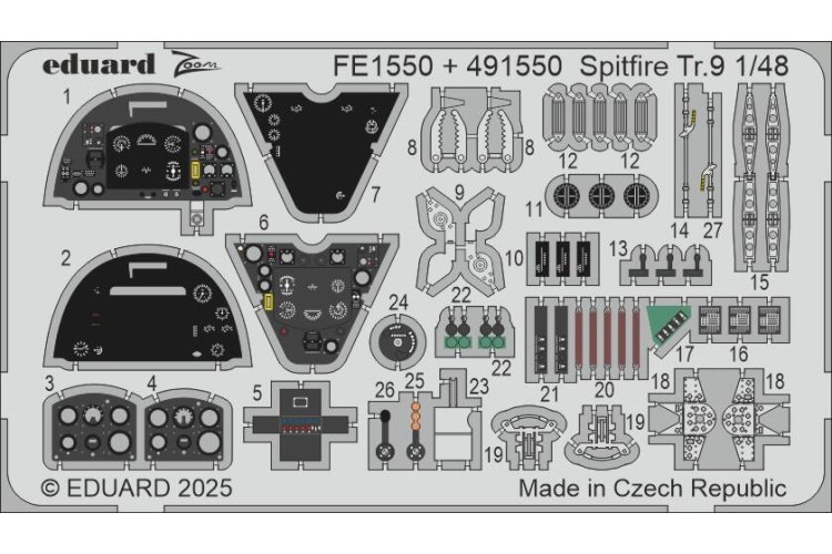 1:48 Eduard BIG49466 Accessories Set for Spitfire Tr. &ndash; Airfix - Edubig49466 xs 4 - EDUBIG49466-XS