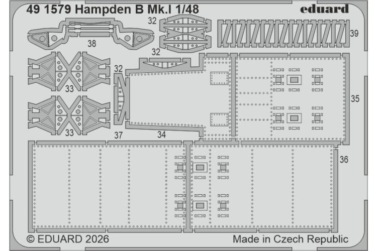 1:48 Eduard BIG49475 Accessoires Set voor Handley Page Hampden B Mk.I - ICM - Edubig49475 xs 2 - EDUBIG49475-XS