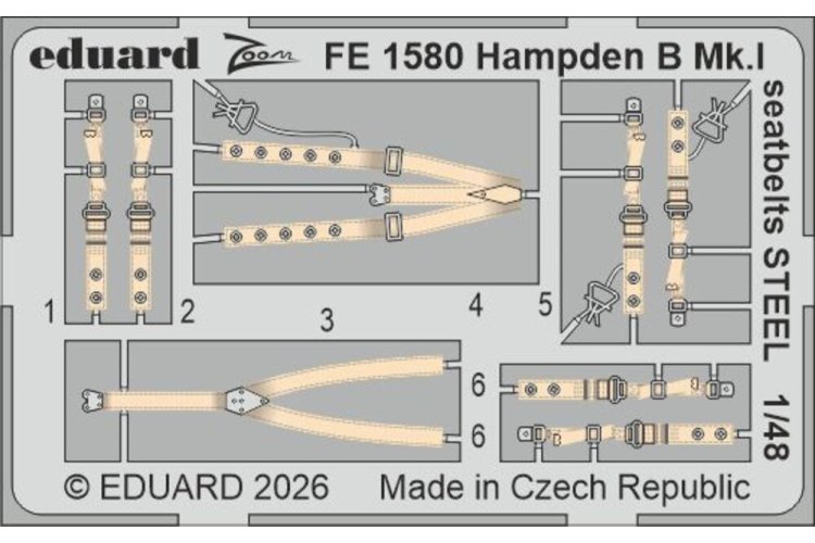 1:48 Eduard BIG49475 Accessoires Set voor Handley Page Hampden B Mk.I - ICM - Edubig49475 xs 5 - EDUBIG49475-XS