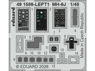 1:48 Eduard BIG49478 Detail Set for Hughes MH-6 J - ICM - Edubig49478 xs 1 - EDUBIG49478-XS
