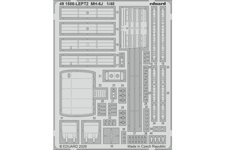 1:48 Eduard BIG49478 Detail Set for Hughes MH-6 J - ICM - Edubig49478 xs 2 - EDUBIG49478-XS