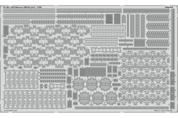 1:350 Eduard BIG5368 Accessoires for USS Missouri BB-63 - HobbyBoss - Edubig5368  - EDUBIG5368-XS