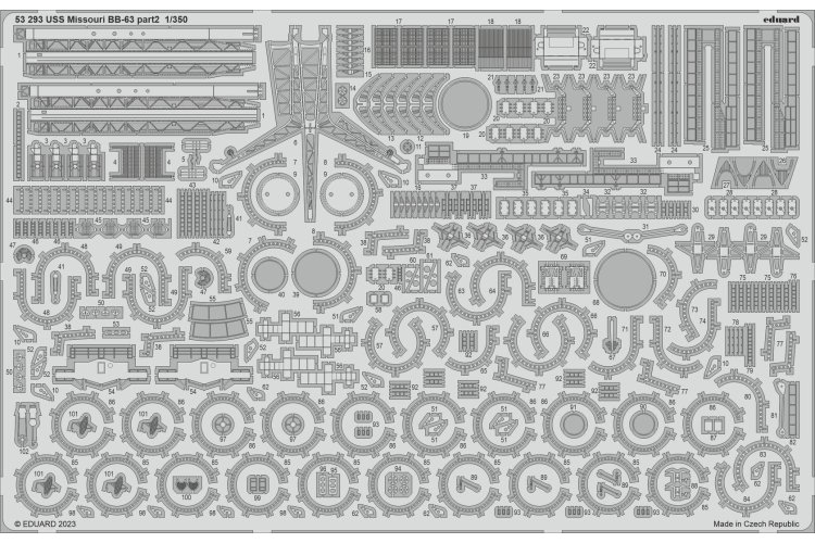 1:350 Eduard BIG5368 Accessoires for USS Missouri BB-63 - HobbyBoss - Edubig5368 1 - EDUBIG5368-XS