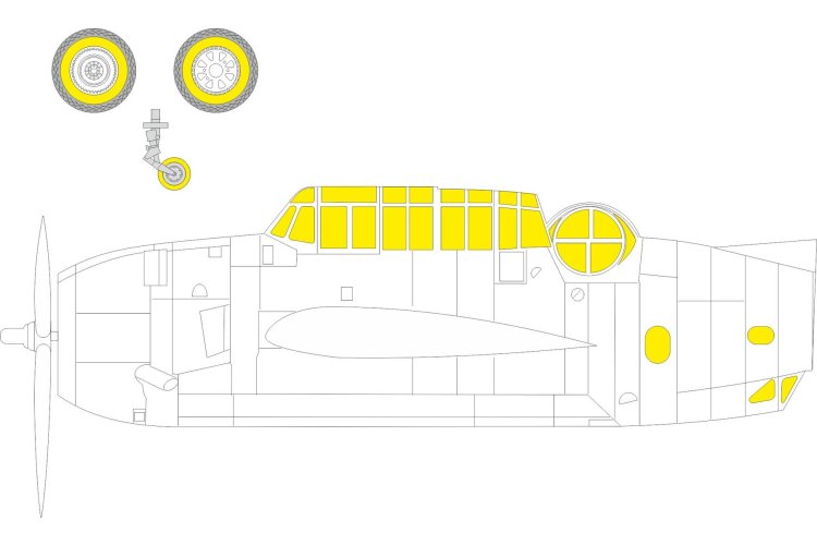 1:72 Eduard BIG72186 Accessoires voor TBM-3 Avenger - Hobbyboss - Edubig72186 2 - EDUBIG72186