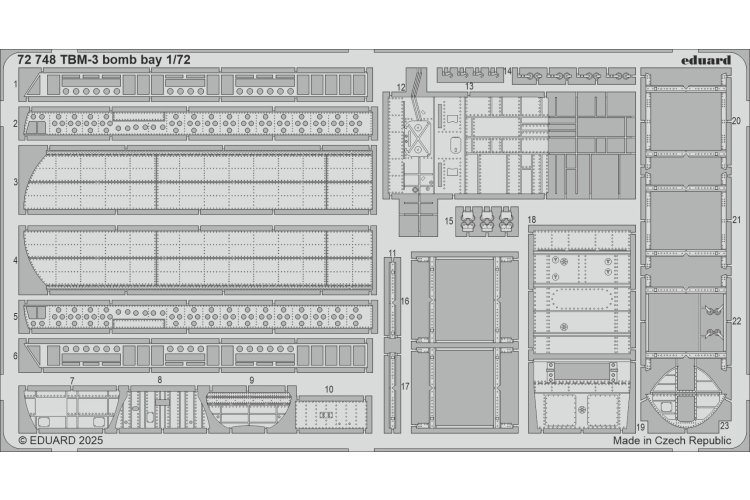 1:72 Eduard BIG72186 Accessoires voor TBM-3 Avenger - Hobbyboss - Edubig72186 7 - EDUBIG72186