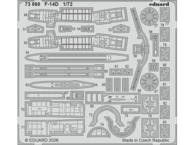 1:72 Eduard BIG72193 Detail Set for Grumman F-14D Tomcat - Tamiya - Edubig72193 xs 1 - EDUBIG72193-XS