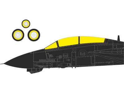 1:72 Eduard CX708 Maskering Set voor Grumman F-14D Tomcat - Tamiya - Educx708 xs 1 - EDUCX708-XS