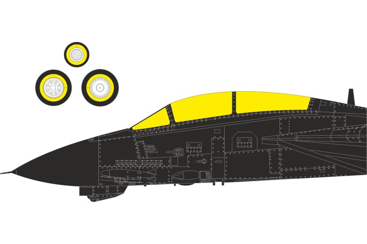 1:72 Eduard CX708 Mask Set for Grumman F-14D Tomcat &ndash; Tamiya - Educx708 xs 1 - EDUCX708-XS