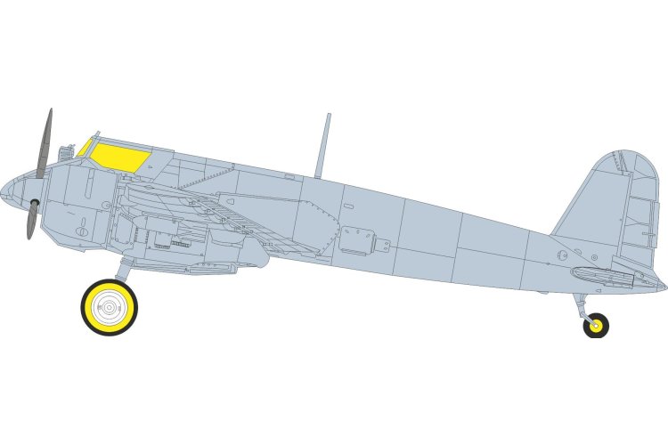 1:48 Eduard EX1146 Mask Set for Hs 129B &ndash; Takom - Eduex1146 xs 1 - EDUEX1146-XS