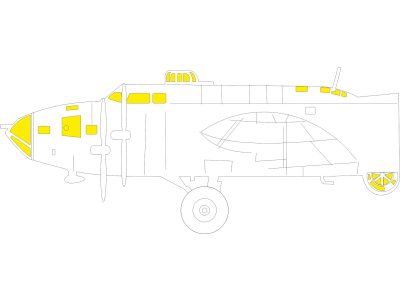 1:48 Eduard EX1166 Maskering Set voor Boeing B-17F - Revell - Eduex1166 xs 1 - EDUEX1166-XS