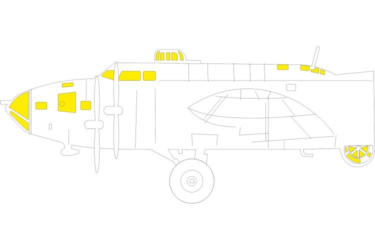 1:48 Eduard EX1167 TFace Maskering Set voor Boeing B-17F - Revell - Eduex1167 xs 1 - EDUEX1167-XS
