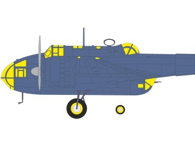 1:48 Eduard EX1175 Maskering Set voor Handley Page Hampden TB Mk.I - ICM - Eduex1175 xs 1 - EDUEX1175-XS