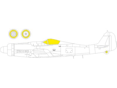 1:48 Eduard EX1178 TFace Mask Set for Focke-Wulf Fw 190D-9 &ndash; MiniArt - Eduex1178 xs 1 - EDUEX1178-XS