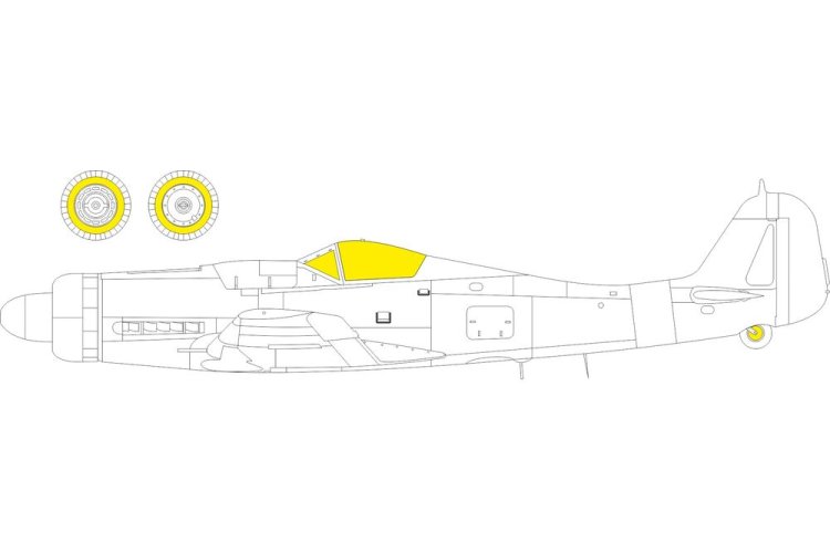 1:48 Eduard EX1178 TFace Maskering Set voor Focke-Wulf Fw 190D-9 - MiniArt - Eduex1178 xs 1 - EDUEX1178-XS