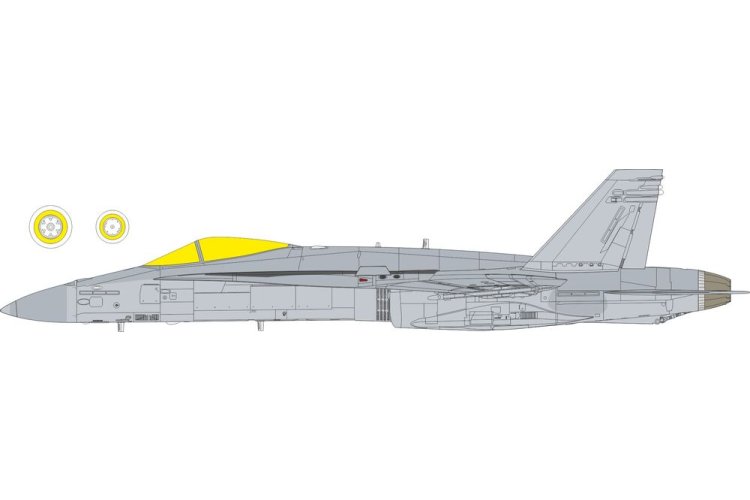 1:48 Eduard EX1179 TFace Maskering Set voor McDonnell Douglas F/A-18C Hornet - Kinetic - Eduex1179 xs 1 - EDUEX1179-XS