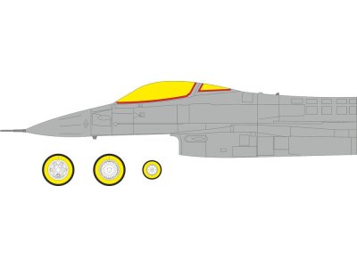 1:48 Eduard EX1180 TFace Maskering Set voor Lockheed Martin F-16CJ Block 50 - Tamiya - Eduex1180 xs 1 - EDUEX1180-XS