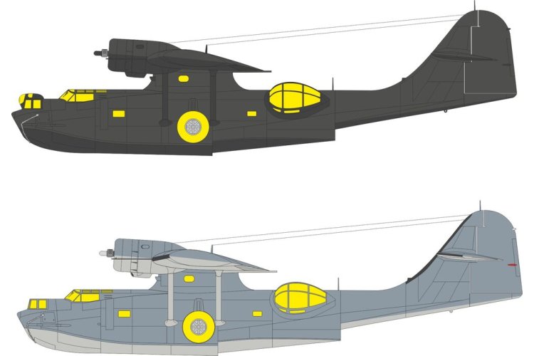 1:48 Eduard EX1182 TFace Maskering Set voor Consolidated PBY-5A Catalina - Eduard & Revell - Eduex1182 xs 1 - EDUEX1182-XS