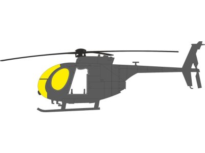1:48 Eduard EX1185 Mask Set for Hughes AH-6 J - ICM - Eduex1185 xs 1 - EDUEX1185-XS