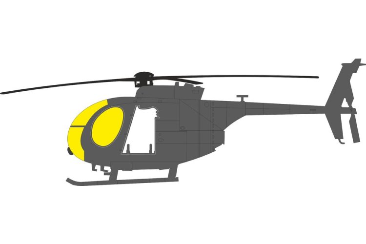 1:48 Eduard EX1186 TFace Mask Set for Hughes AH-6 J - ICM - Eduex1186 xs 1 - EDUEX1186-XS