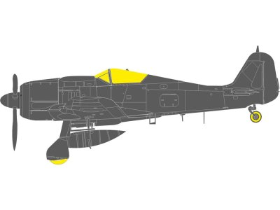 1:48 Eduard EX1190 TFace Mask Set for Focke-Wulf Fw 190 A-8 - HobbyBoss - Eduex1190 xs 1 - EDUEX1190-XS