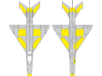 1:48 Eduard EX1193 Masking Set for Surface Panels of Mikoyan-Gurevich MiG-21F - Eduard - Eduex1193 xs 1 - EDUEX1193-XS