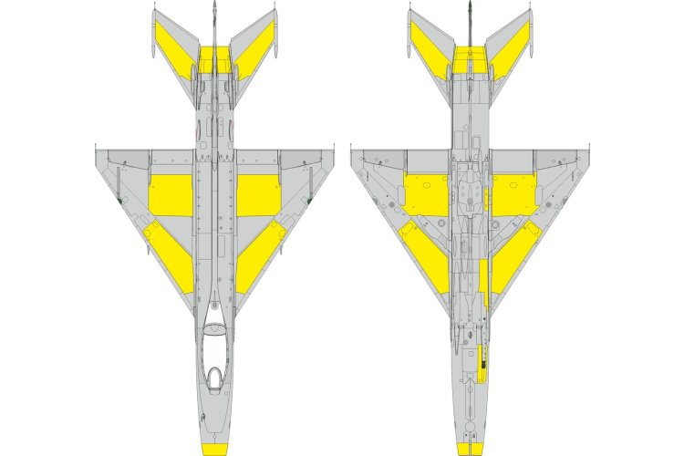 1:48 Eduard EX1193 Masking Set for Surface Panels of Mikoyan-Gurevich MiG-21F - Eduard - Eduex1193 xs 1 - EDUEX1193-XS