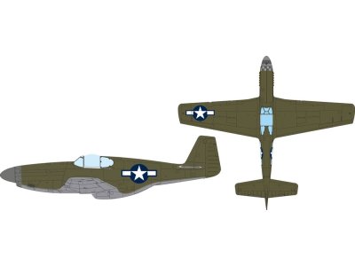 1:32 Eduard JX353 US National Insignia for North American P-51B - Edujx353 xs 1 - EDUJX353-XS