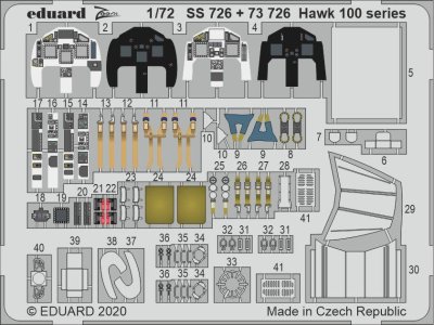 1:72 Eduard SS726 Accessoires for Hawk 100 Series - Airfix - Eduss726 xs - EDUSS726-XS