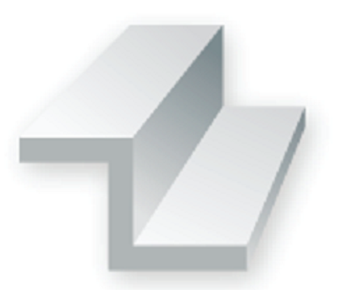 Evergreen 751 Z Channel 1,5mmX35cm - 4 pcs - Evergreen z profiel 8 - EVR0751-XS