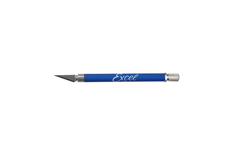Excel 16019 K18 Grip-On Knife Blue with Safety Cap Knutselmes - Exl16019 1 - EXL16019-XS