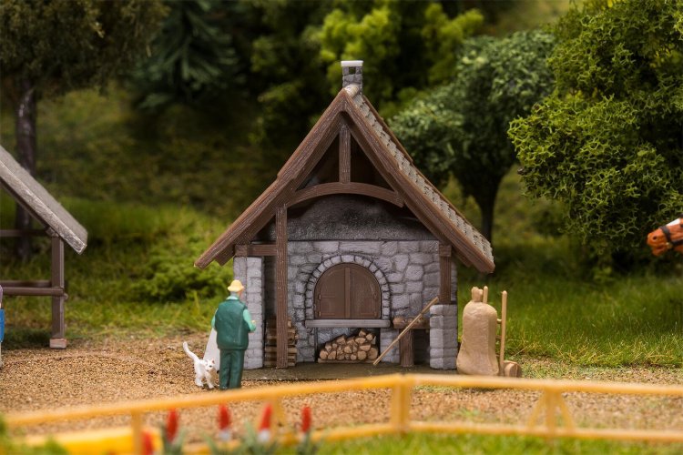 1:87 H0 Faller 130116 Graanschuur, Hofkapel & Bakkerij voor Diorama - Fa130116 2 - FA130116