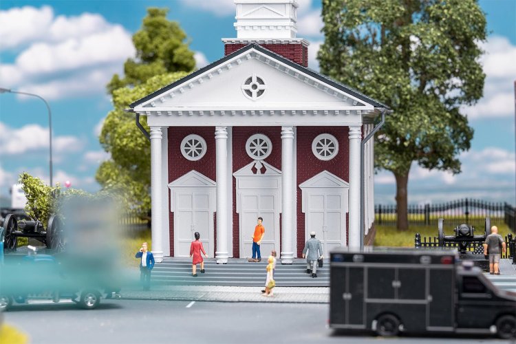 1:87 H0 Faller 134101 Amerikaans Gerechtsgebouw voor Diorama - Fa134101 4 - FA134101