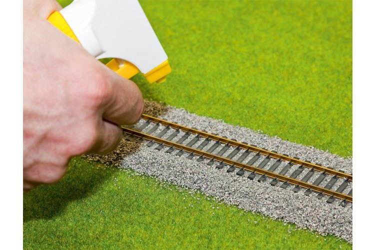 Faller 171699 PREMIUM Scattering Material Schotter-Fix - Natural Material - Medium Gray - 600g - Fa171699 3 - FA171699