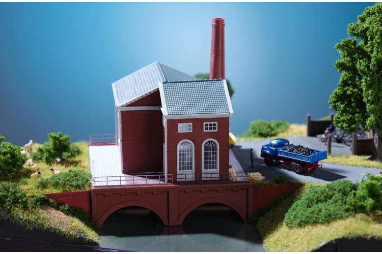 1:87 H0 Faller 190647 Poldergemaal - Polder-pompwerk - Diorama - Fa190647 4 - FA190647