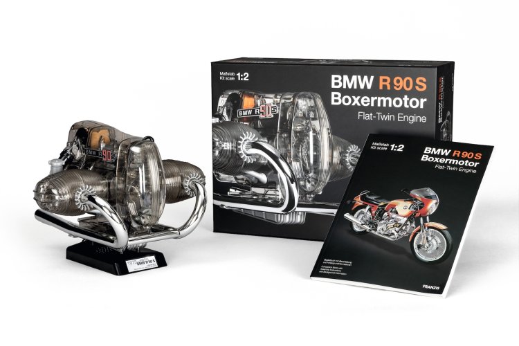1:2 Franzis 67009 BMW R90S Flat Twin Engine - Fr67009 2 - FR67009
