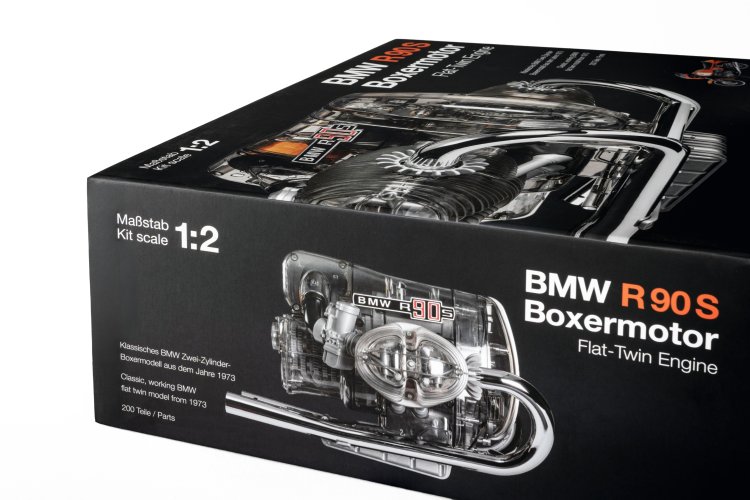 1:2 Franzis 67009 BMW R90S Flat Twin Engine - Fr67009 20 - FR67009