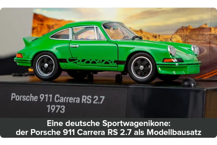1:24 Franzis 67238 Porsche 911 Carrera RS 2.7 - Groen - Sport Auto - Adventskalender - Fr67238 6 - FR67238