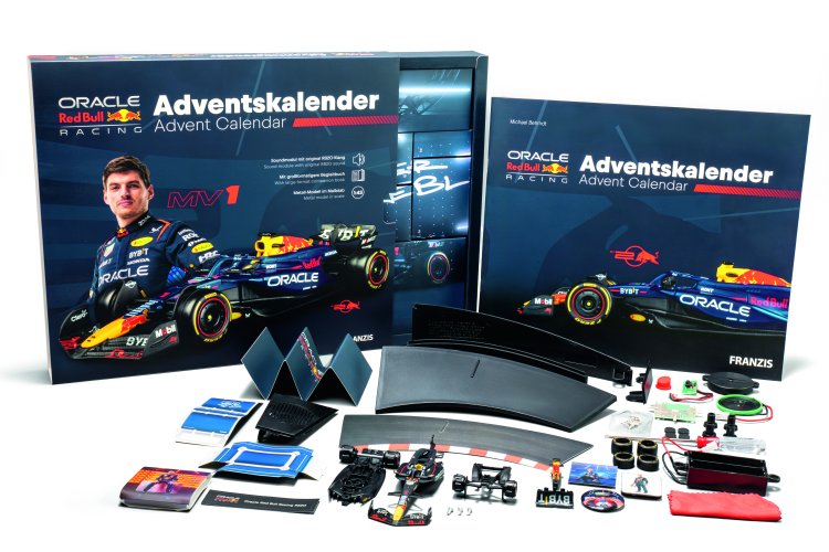1:43 Franzis 67245 Oracle Red Bull Racing RB20 - Formula 1 - Max Verstappen No.1 - Advent Calendar with Sound - Fr67245 2 4 143 franzis 67245 oracle red bull racing rb20 formule 1 max verstappen no1 adventskalender - FR67245-2