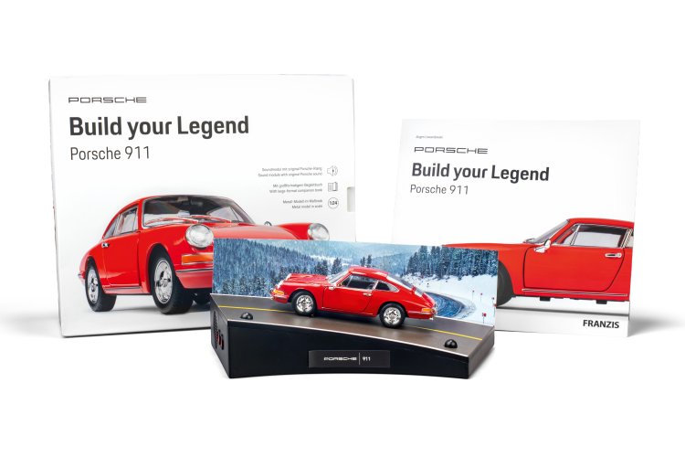 1:24 Franzis 67247 Build your Legend - Porsche 911 - Rood - Geluid en LED-verlichting - Fr67247 1 - FR67247