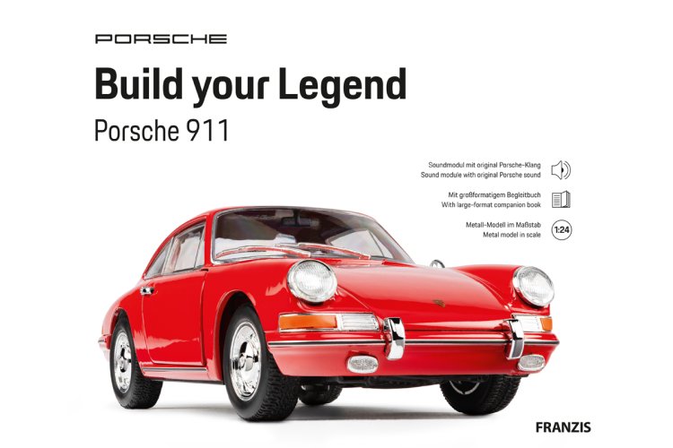 1:24 Franzis 67247 Build your Legend - Porsche 911 - Rood - Geluid en LED-verlichting - Fr67247 4 - FR67247