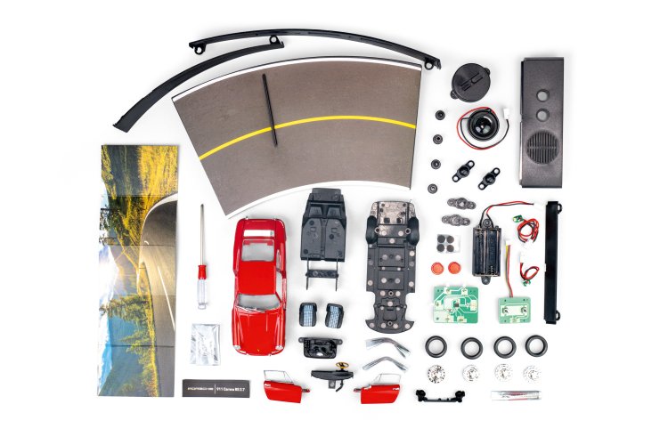 1:24 Franzis 67247 Build your Legend - Porsche 911 - Rood - Geluid en LED-verlichting - Fr67247 7 - FR67247