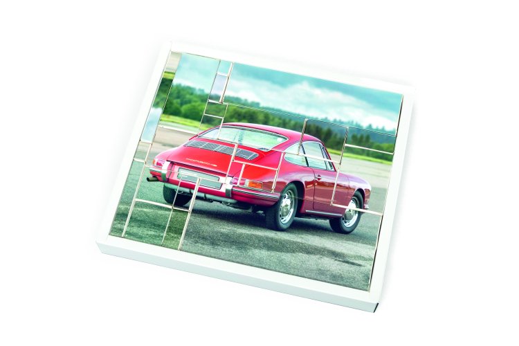 1:43 Franzis 67263 Porsche 911 met Surfplank - Champagnegeel - Adventskalender met Geluid - Fr67263 10 - FR67263