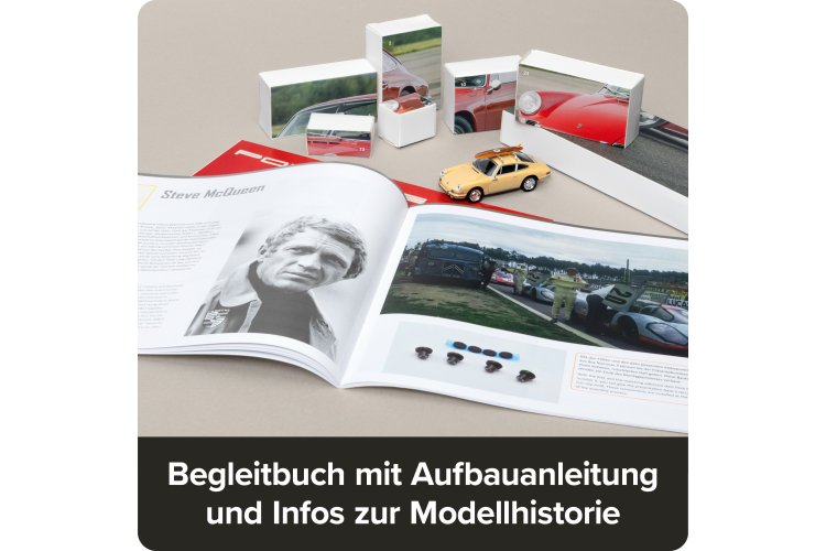 1:43 Franzis 67263 Porsche 911 met Surfplank - Champagnegeel - Adventskalender met Geluid - Fr67263 19 - FR67263
