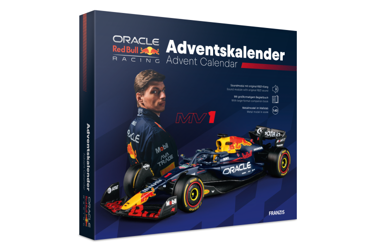 1:43 Franzis 67265 Oracle Red Bull Racing RB21 - Max Verstappen - Formule 1 - Adventskalender met Geluid - Fr67265 2 - FR67265