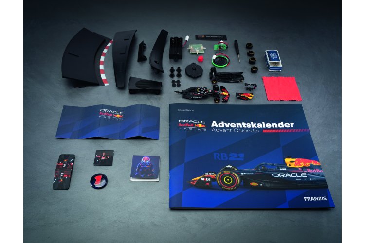 1:43 Franzis 67265 Oracle Red Bull Racing RB21 - Max Verstappen - Formule 1 - Adventskalender met Geluid - Fr67265 6 - FR67265