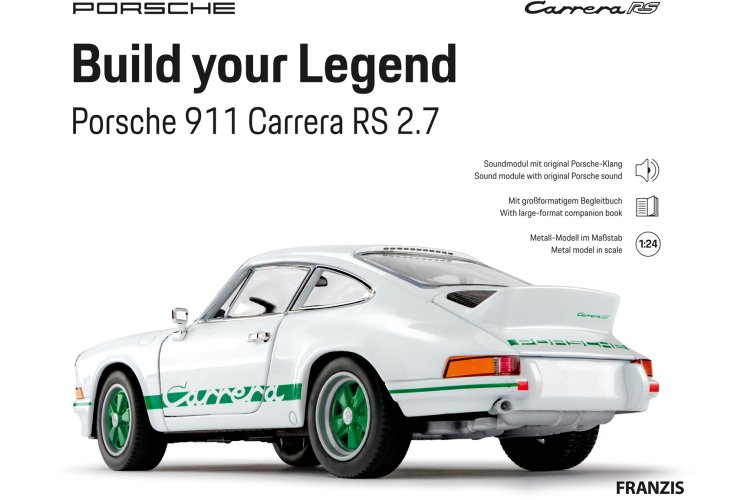 1:24 Franzis 67267 Build your Legend - Porsche 911 Carrera RS 2.7 - Geluid en LED-verlichting - Fr67267 4 - FR67267