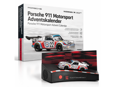 1:43 Franzis 67275 Porsche 911 Motorsport - Carrera RSR Turbo 2.1 - Adventskalender met Geluid - Fr67275 1a - FR67275